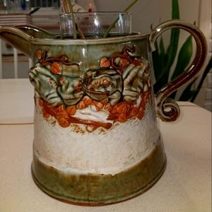 Vintage decorative ceramic pitcher
